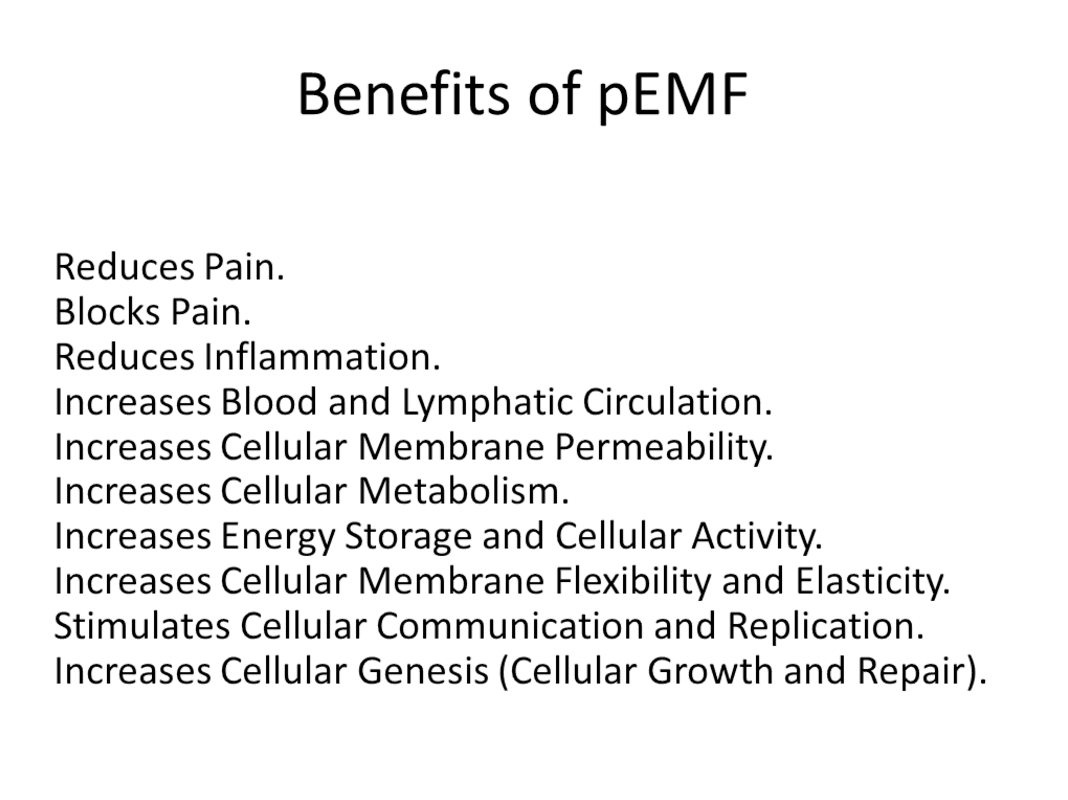Benefits of PEMF-RAW