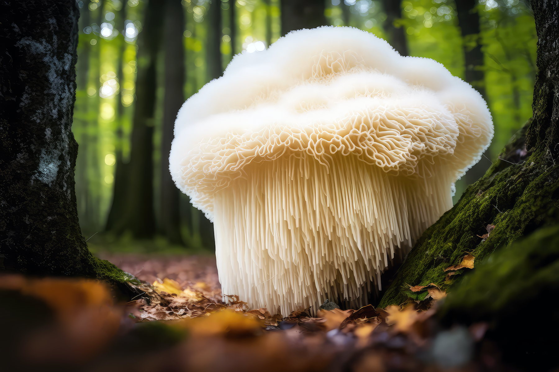 AdobeStock_Lions Mane, Hericium erinaceus-1800