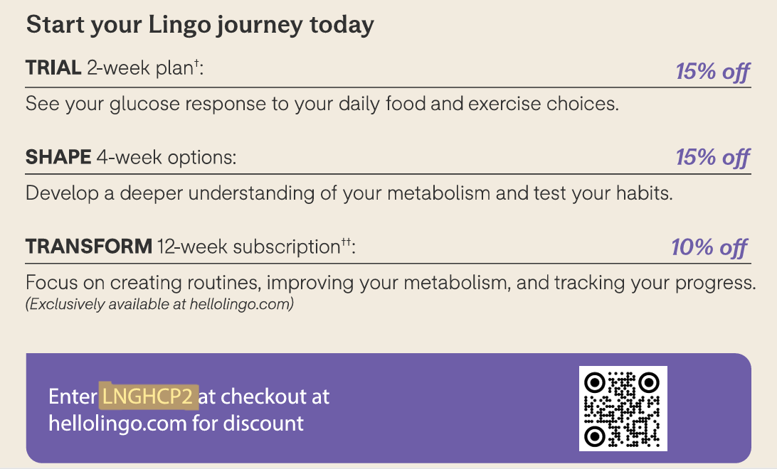 LINGO - 15% Off Code (LNGHCP2)